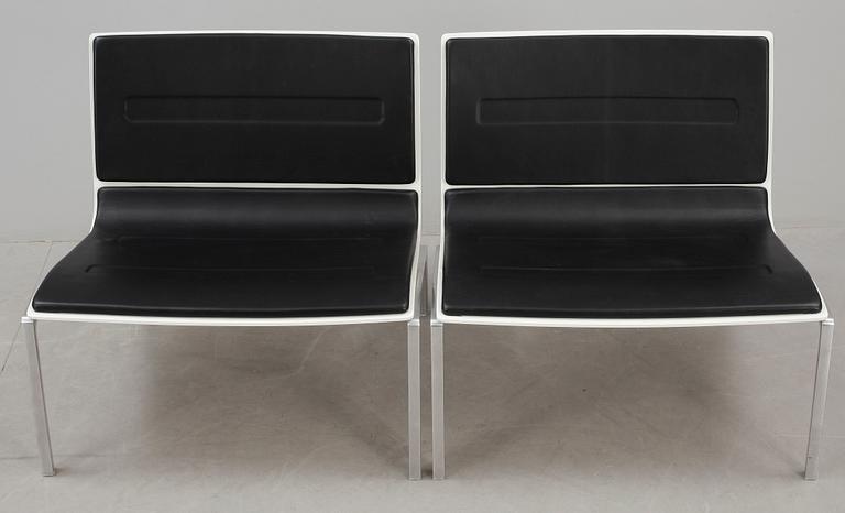FÅTÖLJER, ett par, PL100/Lissoni, Piero Lissoni för Fritz Hansen, 2006.