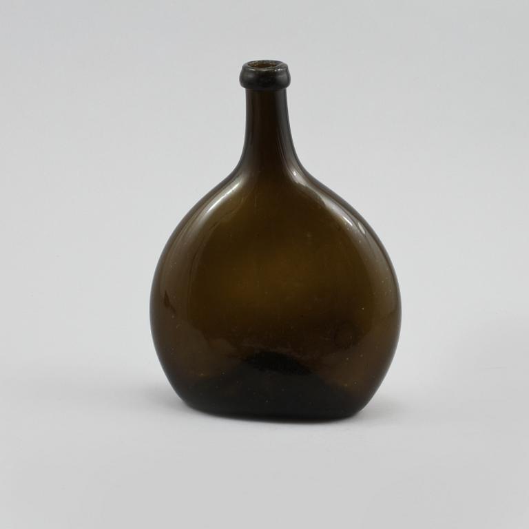 FLASKA, glas, 1700/1800-tal.