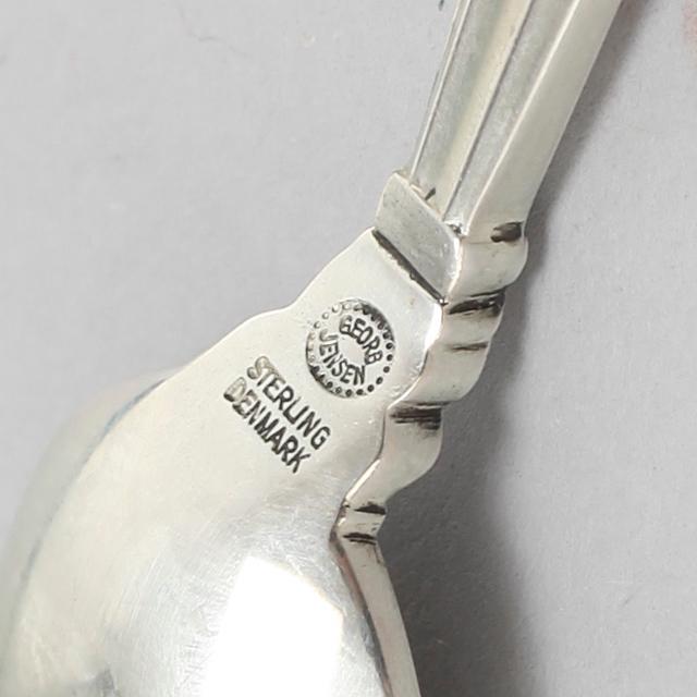 14 silver coffeespoons, "Konge/Acorn", Georg Jensen, Köpenhamn.