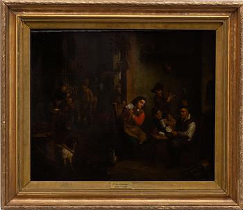 Thomas van Apshoven, hans efterföljd, Värdshuscen med kortspelande sällskap.