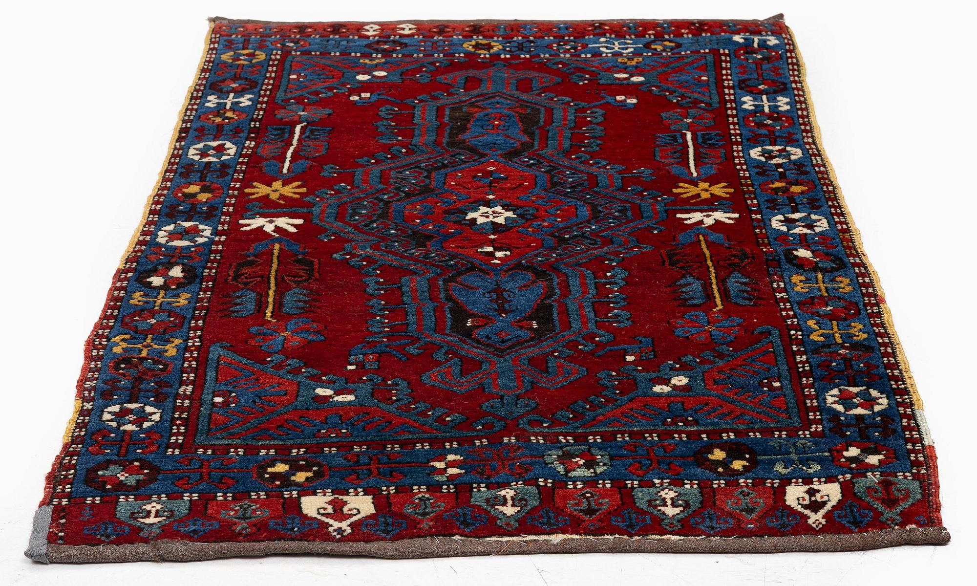 An antique Sivas Yastick rug, central Anatolia, c. 125 x 104 cm.