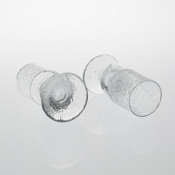 TIMO SARPANEVA, "Senaattori"-glas, 27 st, TAPIO WIRKKALA, "Paadar"-glas, 9 st, Iittala.