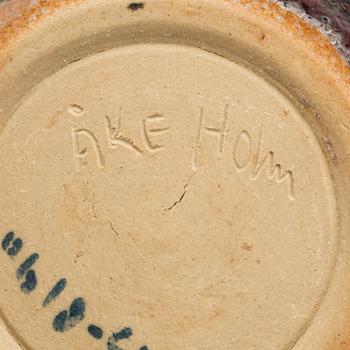 ÅKE HOLM, VAS, stengods signerad.