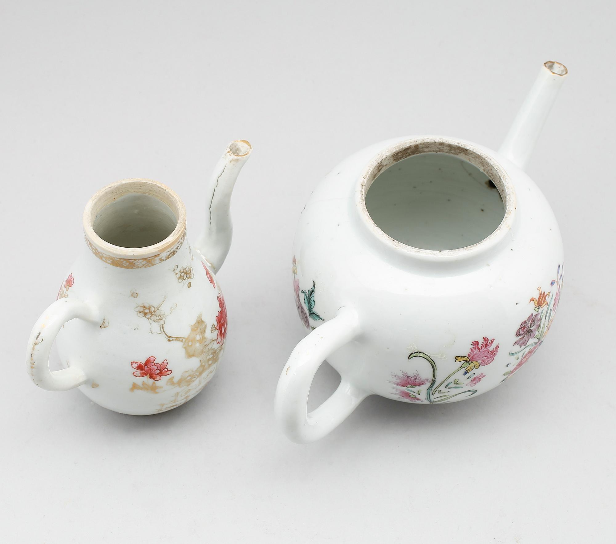 TE- OCH VINKANNA, porsli, Kina, Qianlong, (1736-1795).