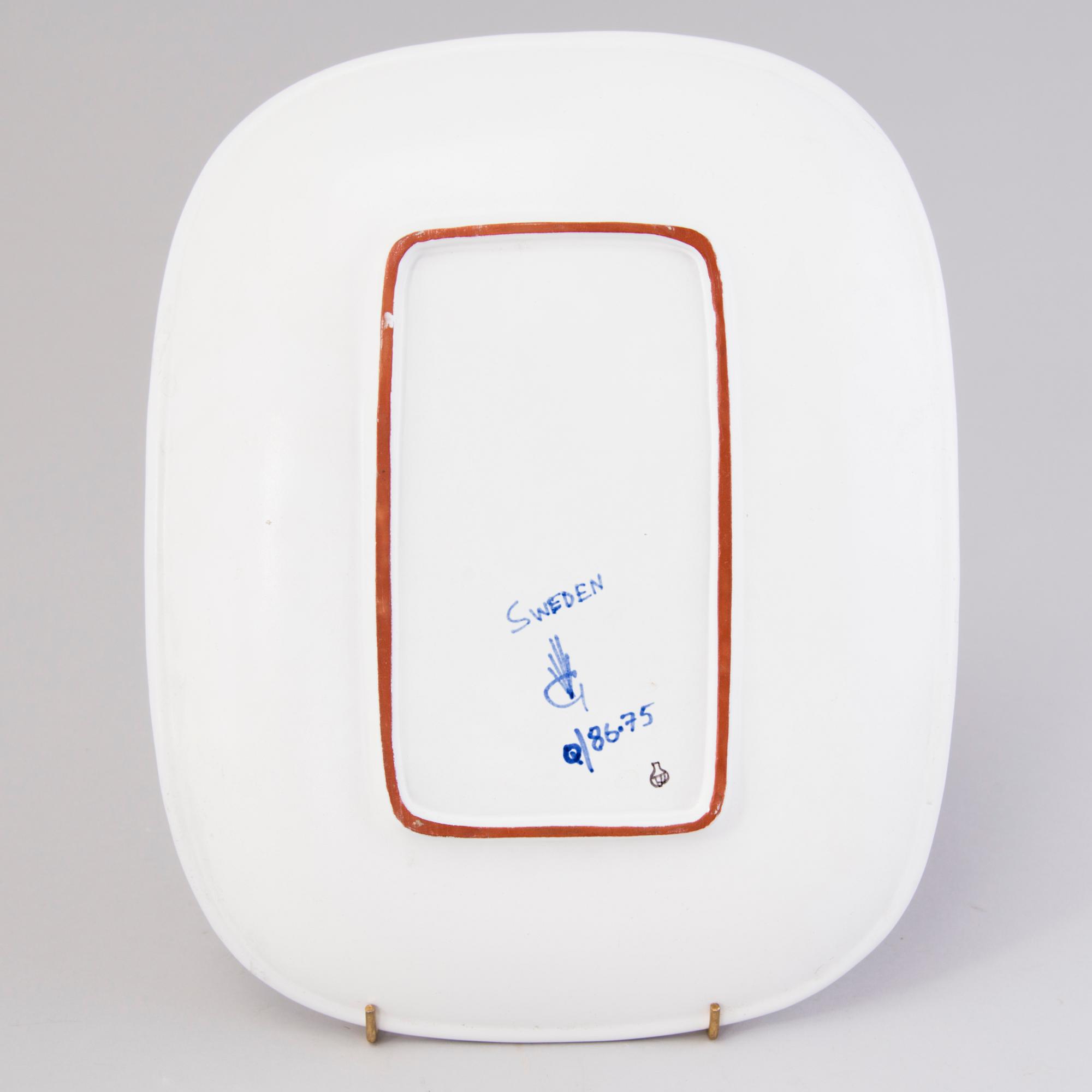 STIG LINDBERG, FAT, fajans, 86/76, Gustavsberg.