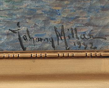 JOHNNY MILLAR, olja på duk, signerad, daterad 1932.