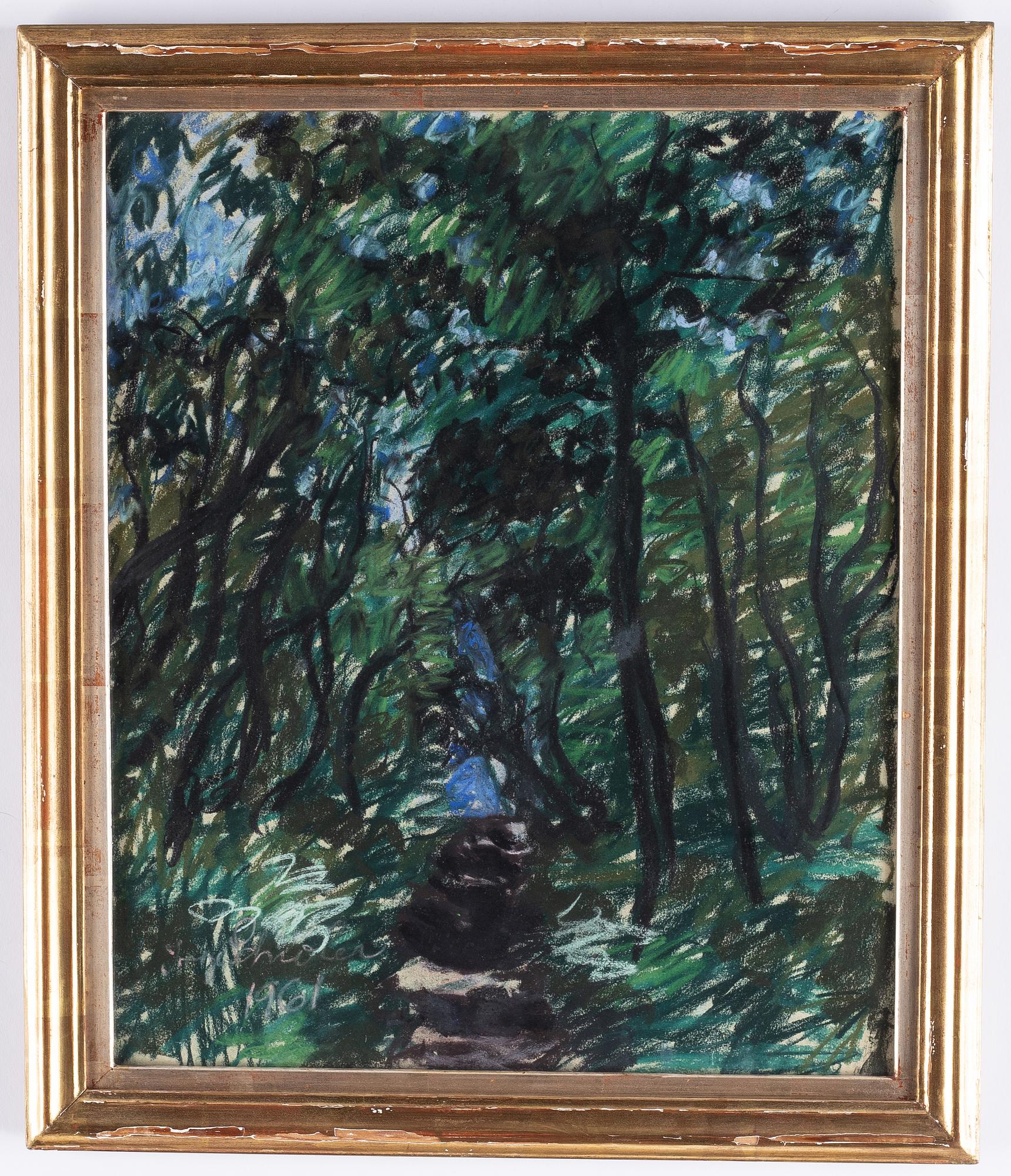 Inge Schiöler, pastell, signerad och daterad 1961.