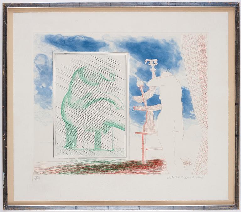 David Hockney, "A Picture of Ourselves" from: "The Blue Guitar".