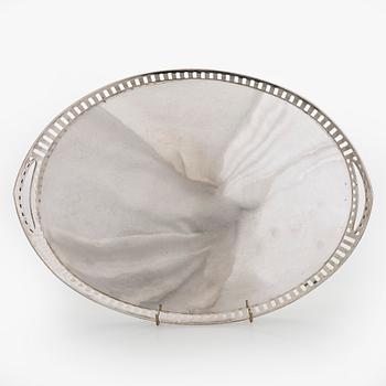 Tarjotin, hopeaa, Alexander Sturm, Wien, Itävalta-Unkari 1910-20-luku.