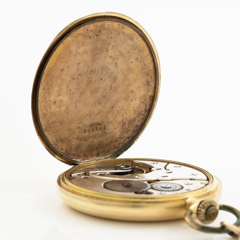 Pocket watch, hunter, 49 mm.