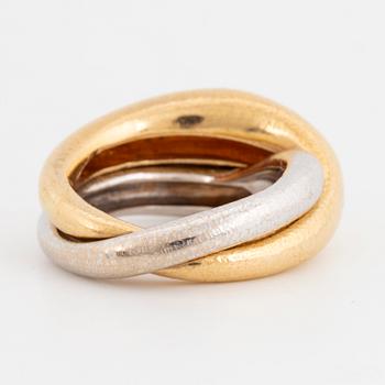 Ole Lynggaard ring 18K gold and white gold "Fidelity".