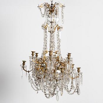 Ljuskrona, omkring år 1900. Oscariansk.