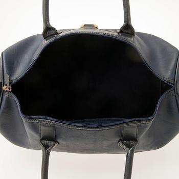 CHRISTIAN DIOR, Blue Monogram Coated Canvas Duffel Bag.