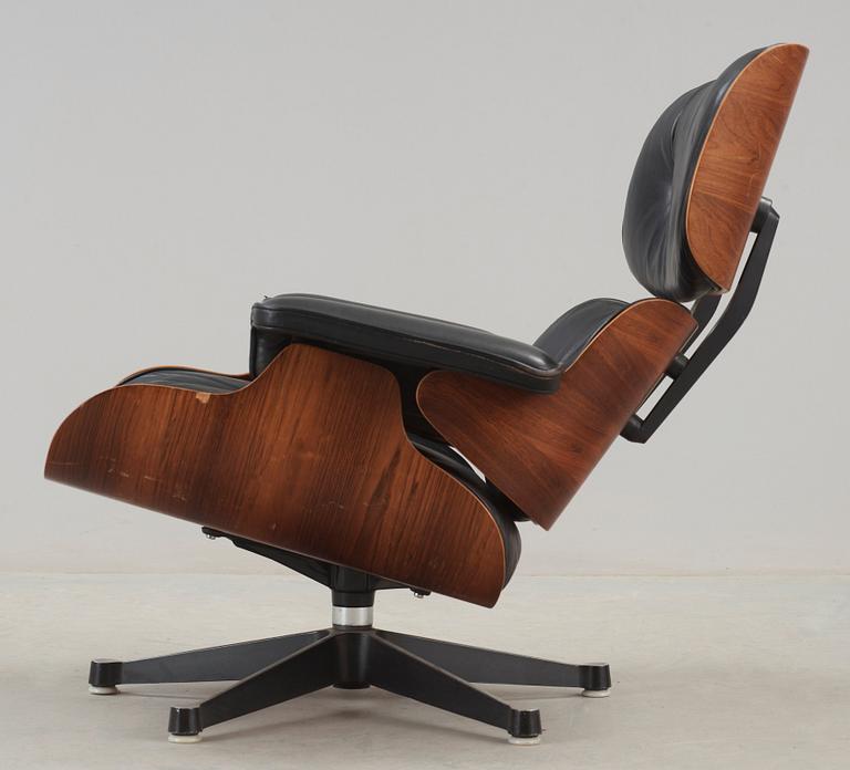 A Charles and Ray Eames 'Lounge Chair', Herman Miller, reportedly made on license by NK, Sweden, in the 1960's.