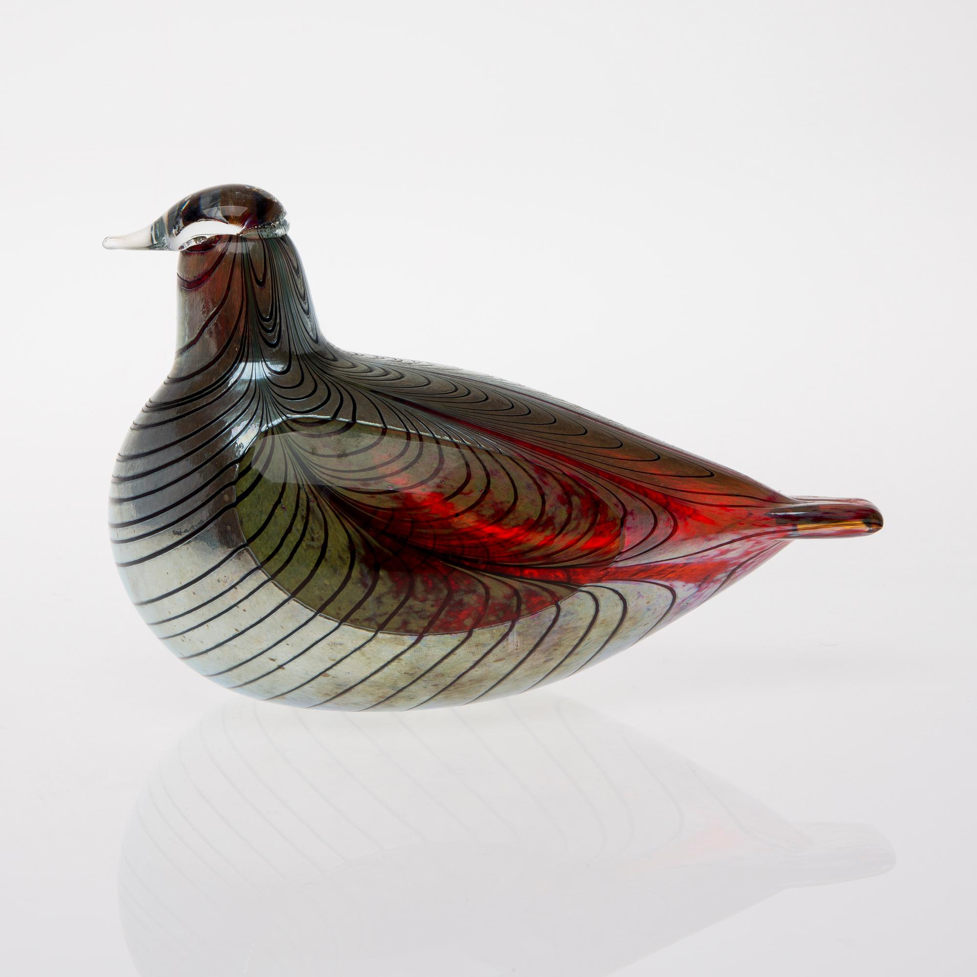 FIGURIN, glas, signerad O. Toikka Nuutajärvi.