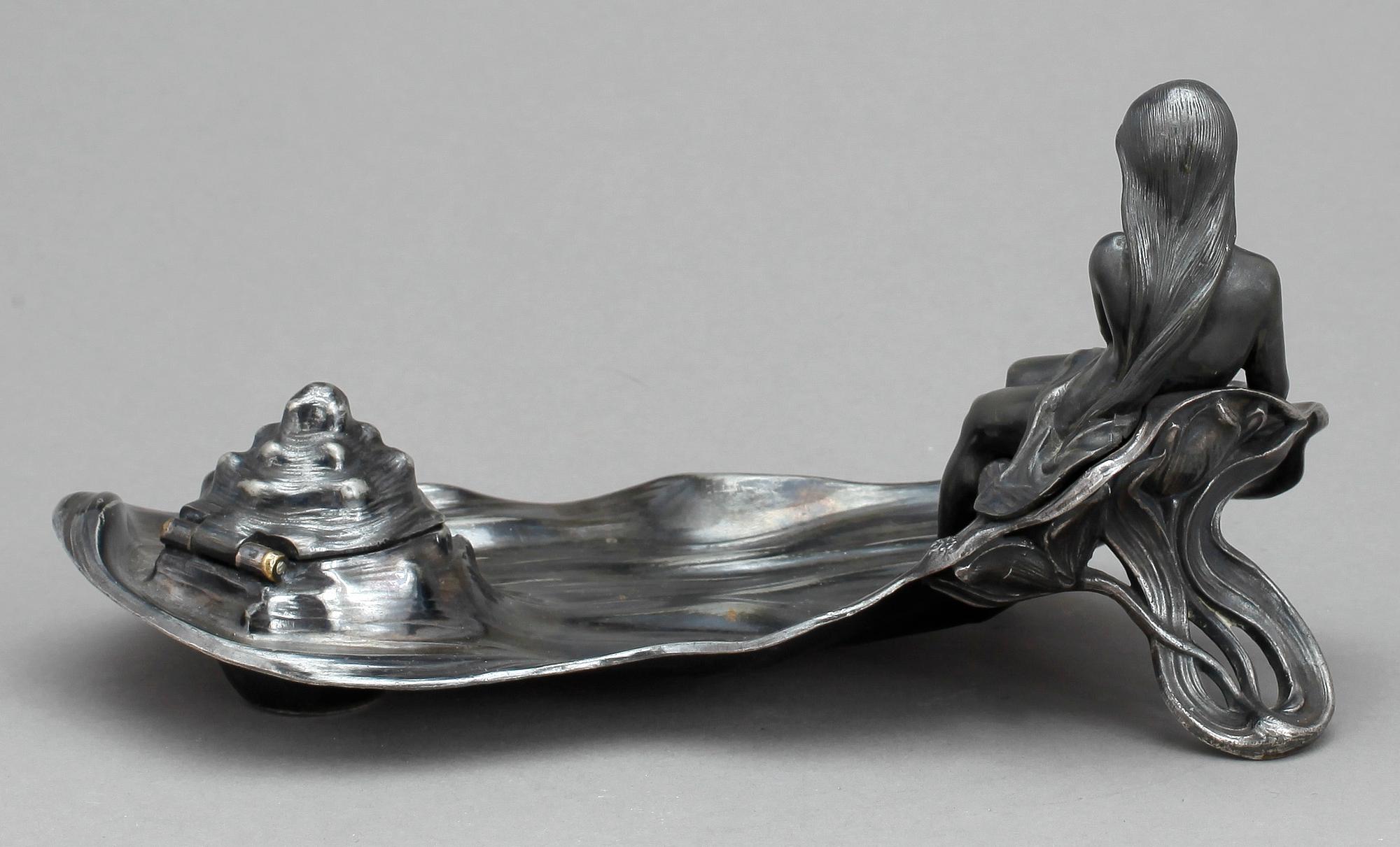BLÄCKSTÄLL, nysilver, jugend, WMF, 1900-talets början.
