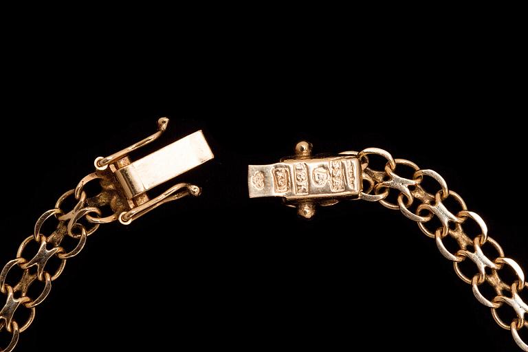 HALSKED, 18k guld. Stockholm, 1972. Vikt ca 15 gr.