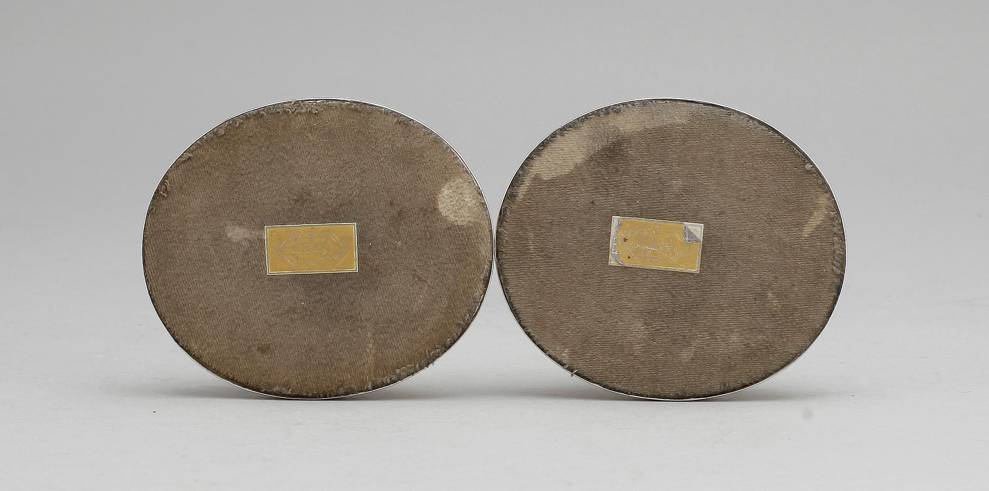 LJUSSTAKAR, ett par, silver, K & EC, Göteborg 1958.