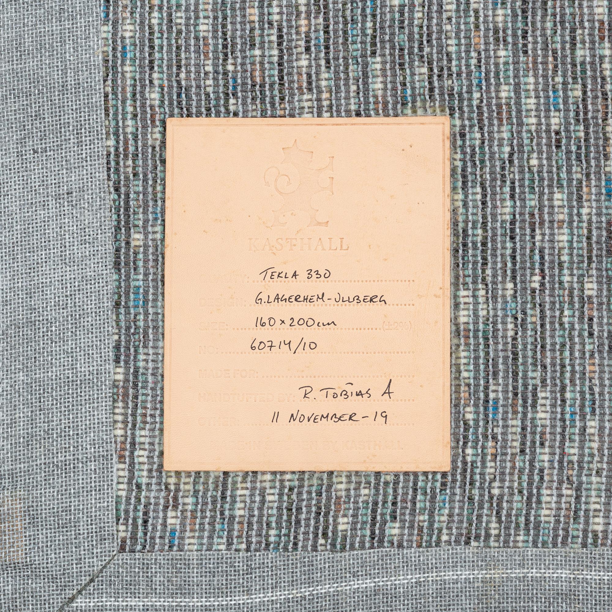 Matta, "Tekla", Kasthall. Ca 200 x 160 cm.