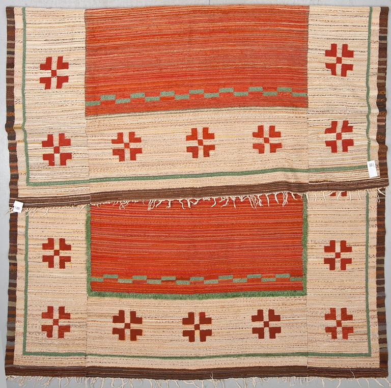 MATTA, rölakan med ryabård, Sverige/Finland, 1900-talets början, ca 357 x 240 cm.