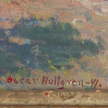 OSCAR HULLGREN, olja på duk/pannå, signerad. och daterad -41.