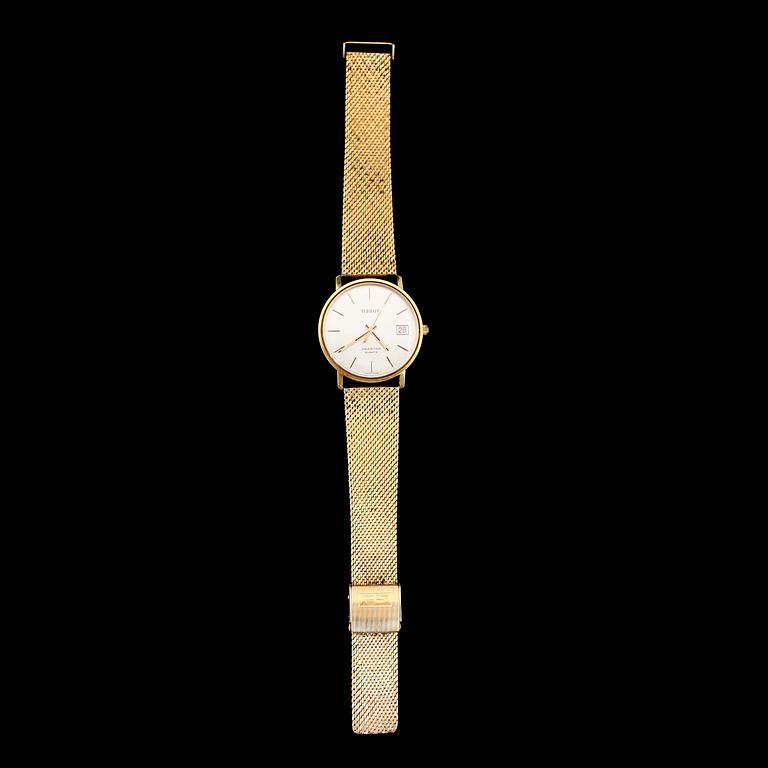 ARMBANDSUR, 18 k guld, Tissot Seastar, 1980-tal, quartz.