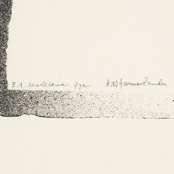 MADELEINE PYK & NILS GUNNAR ZANDER, litografi, signerad Madeleine Pyk Nils Gunnar Zander samt numrerad E.A. med blyerts.