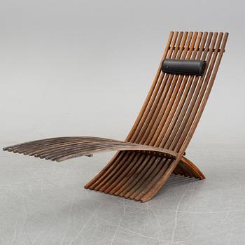 A 'Nozib' teak chair by Nils-Ole Zib for Bergaform, 21st Century.