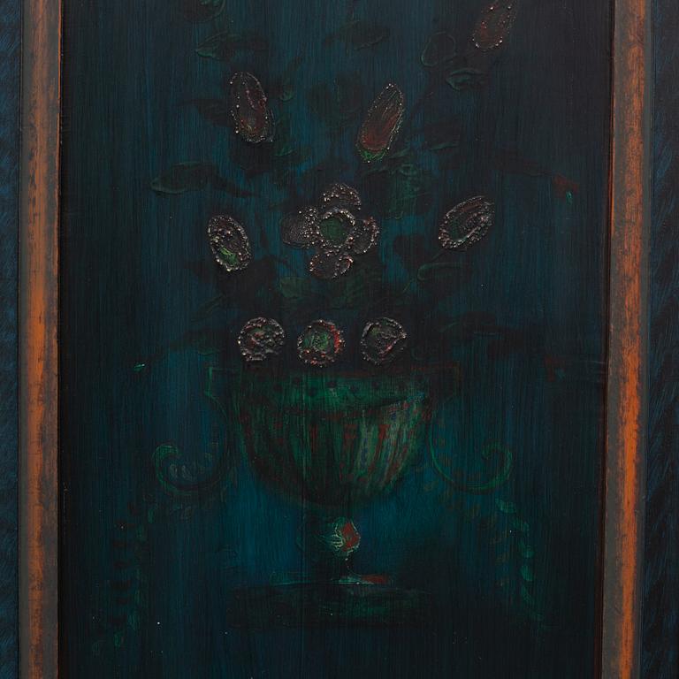 A painted cabinet, 18th/19th Century.