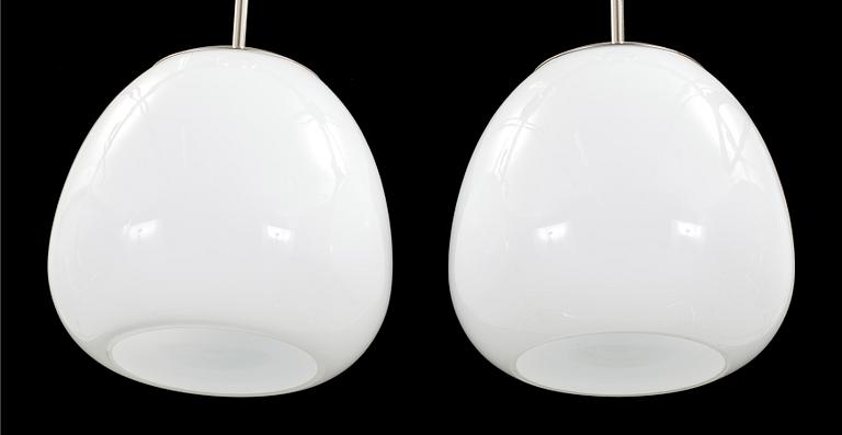 A pair of ceilings from Pukeberg, 1940s. Height ca 46 cm.