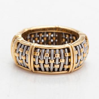 Cartier, ring, 18K guld och stål med briljantslipade diamanter.