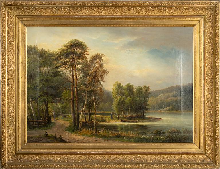 Ehrnfried Wahlqvist, oil on canvas, signed and dated 1884.