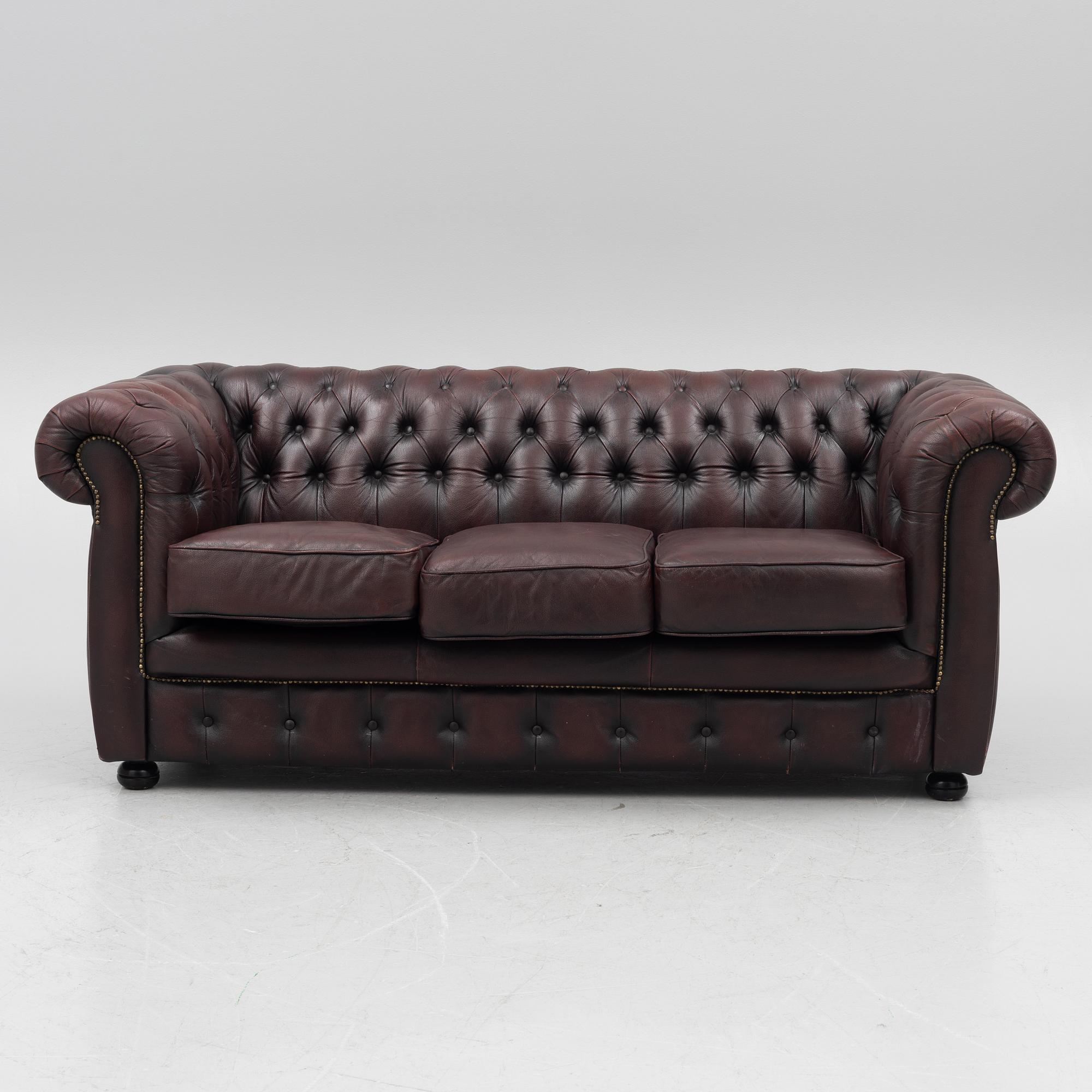 A Chesterfield sofa, 1900-talets andra hälft.