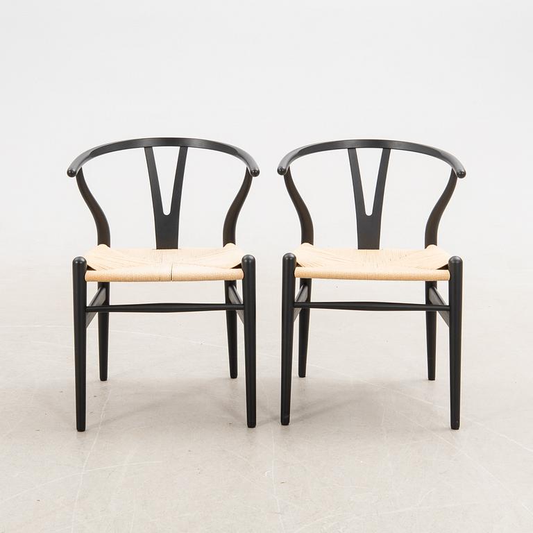 Hans J. Wegner, chairs, 10 pcs, CH-24 "The Y Chair" Carl Hansen & Son Denmark 21st century.