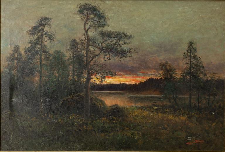 Severin Nilson, Skymningslandskap.
