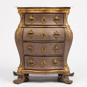 Byrå, Mathias Ortmanns (ca.1692–1757) art. Danmark, 1700-talets mitt. Rokoko.