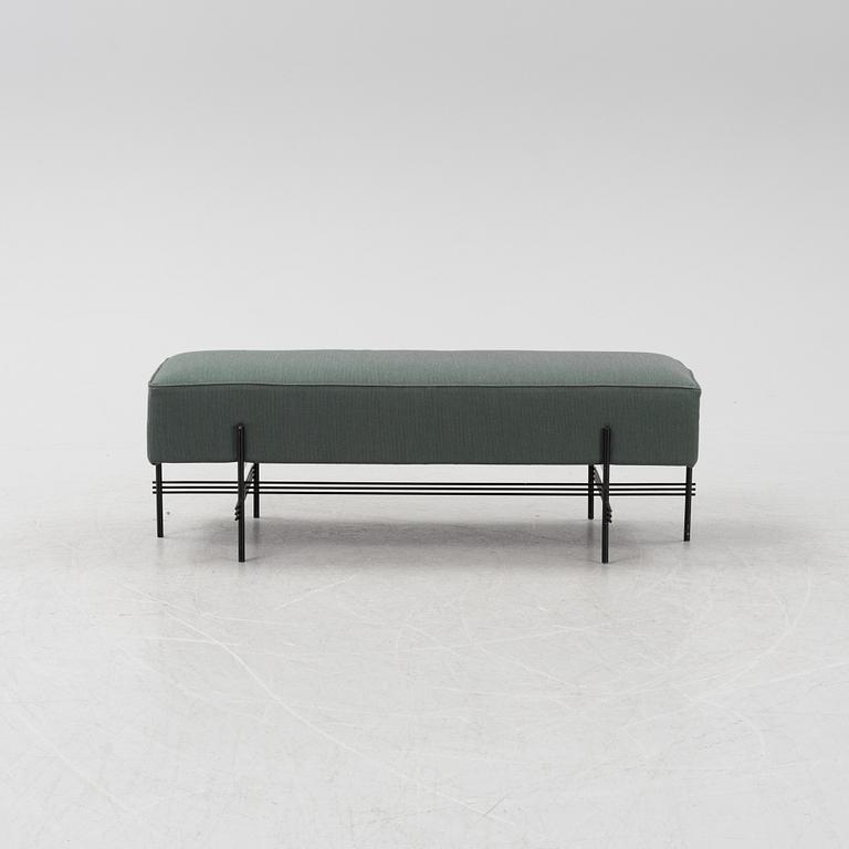 A TS Pouffe bench by GamFratesi for Gubi, designed 2014.