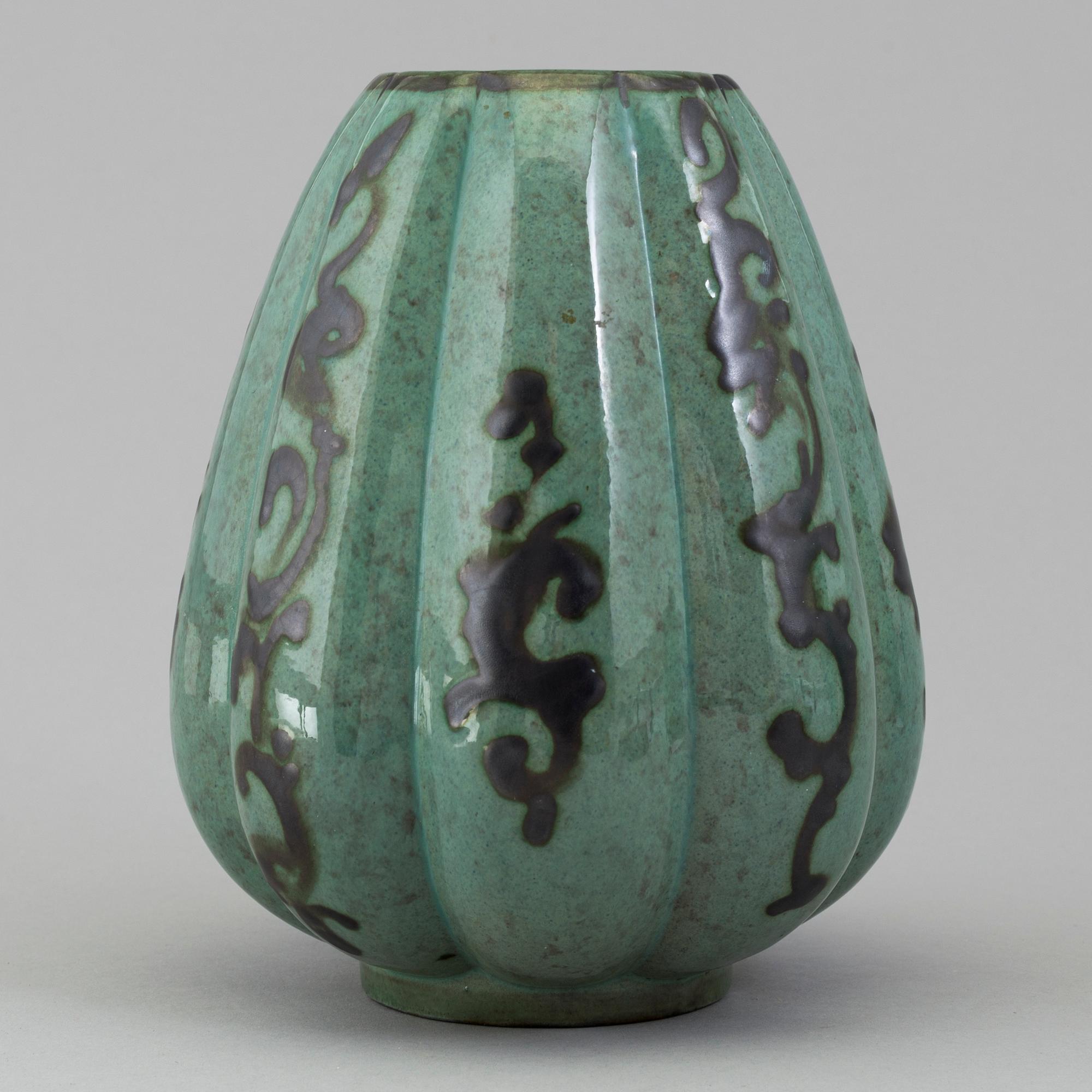 A 1930´s Gabriel Burmeister faience vase.