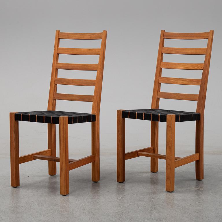 STOLAR 6 st. "Sadelöga hög", Design Christer Larsson, Möbelshop Sven Larsson.