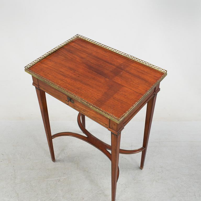 A late Gustavian style table, second half of the 19th century.