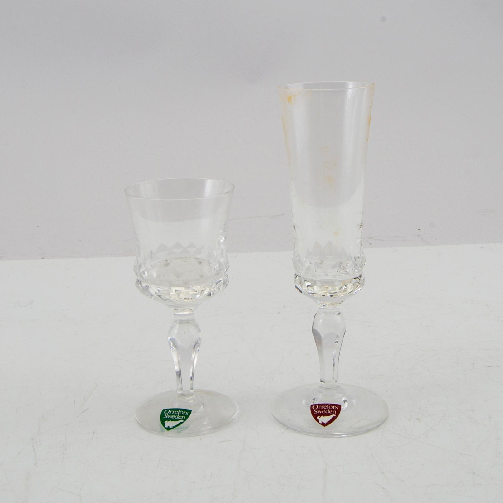 Ingeborg Lundin, servis 110 dlr  "Silvia" Orrefors.