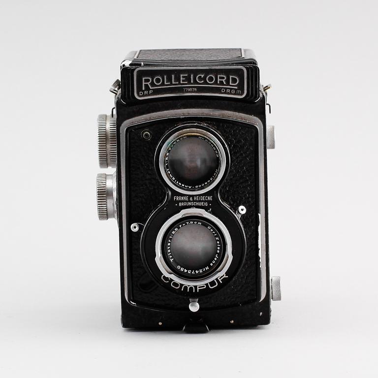 KAMERA, Rolleicord Compur, Franke & Heidecke, Braunschweig, 1900-talets första hälft.