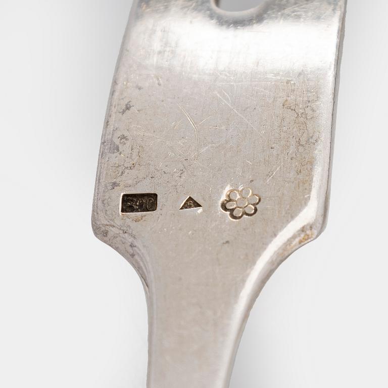 A 15-piece silver cutlery set, Sandrik, and ladle, Czechoslovakia 1929-1945.