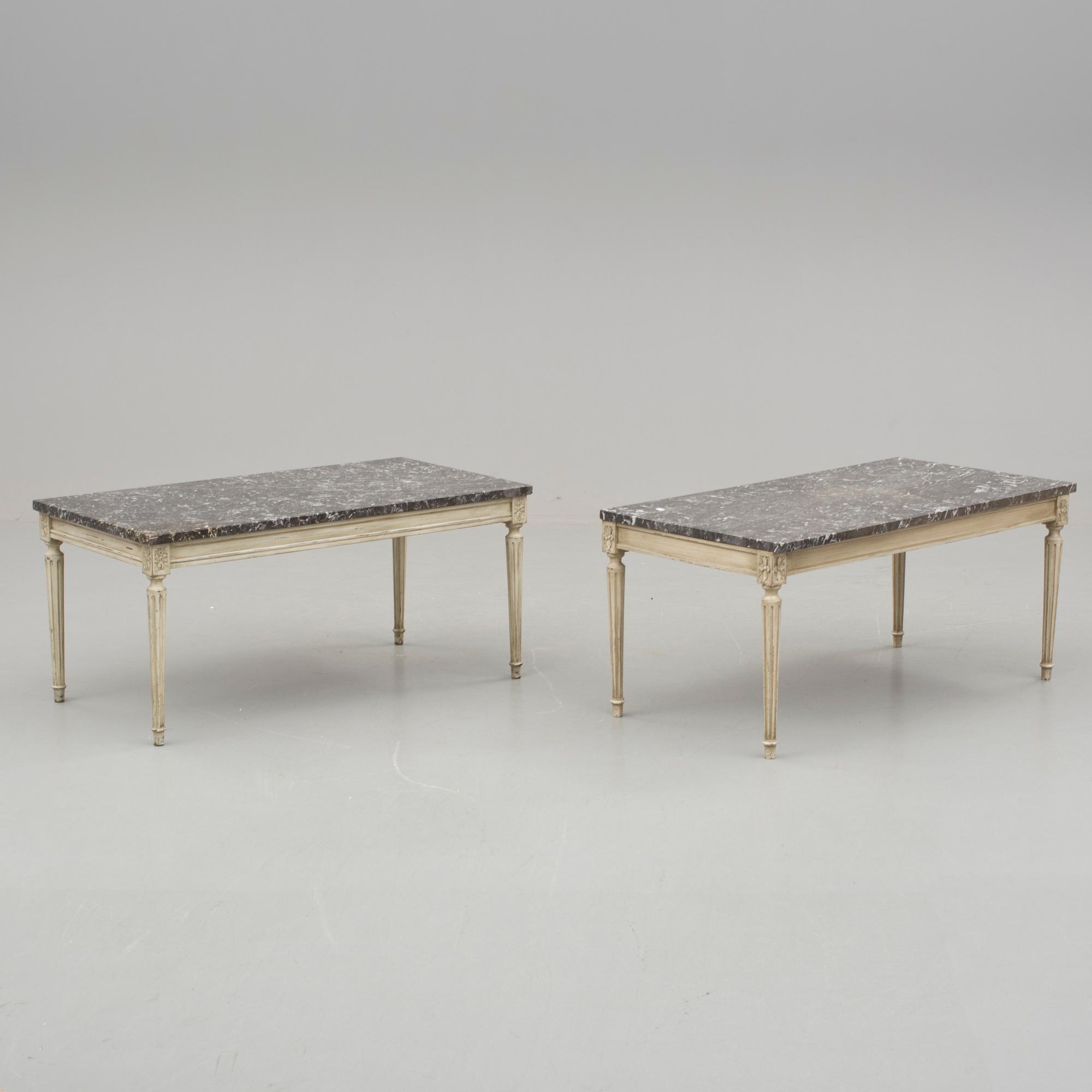 BORD, ett par. Louis Seize-stil, 1900-talets andra hälft.
