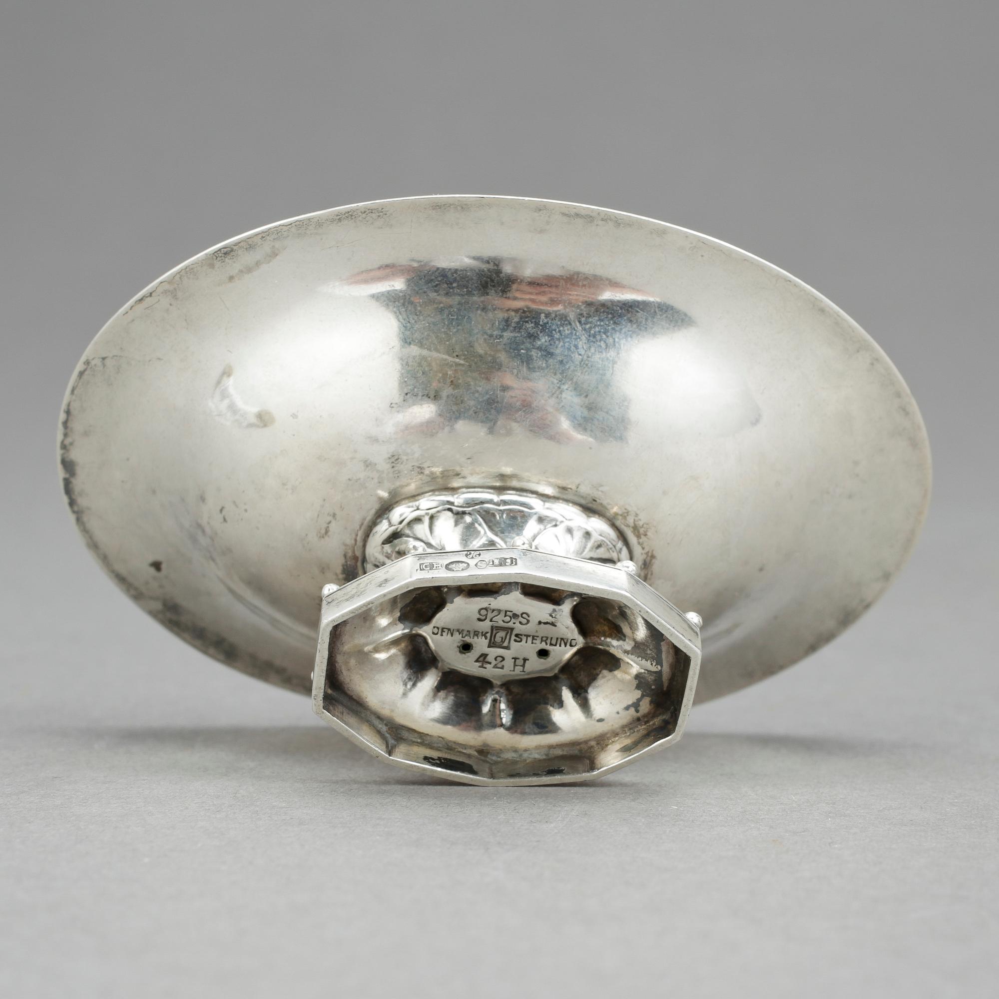 SALTKAR, sterlingsilver, Georg Jensen, Danmark, tillverkad mellan 1933-1944.