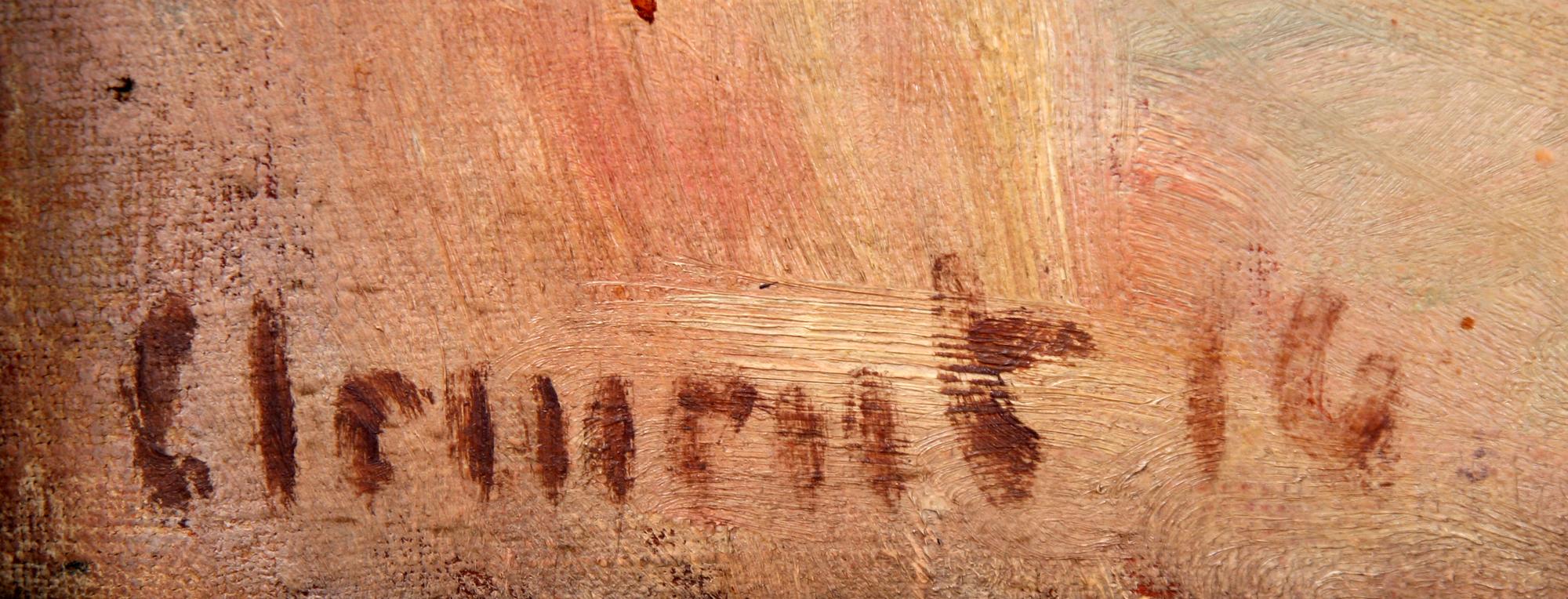 GAD FREDERIK CLEMENT, olja på duk, sign och dat -16.