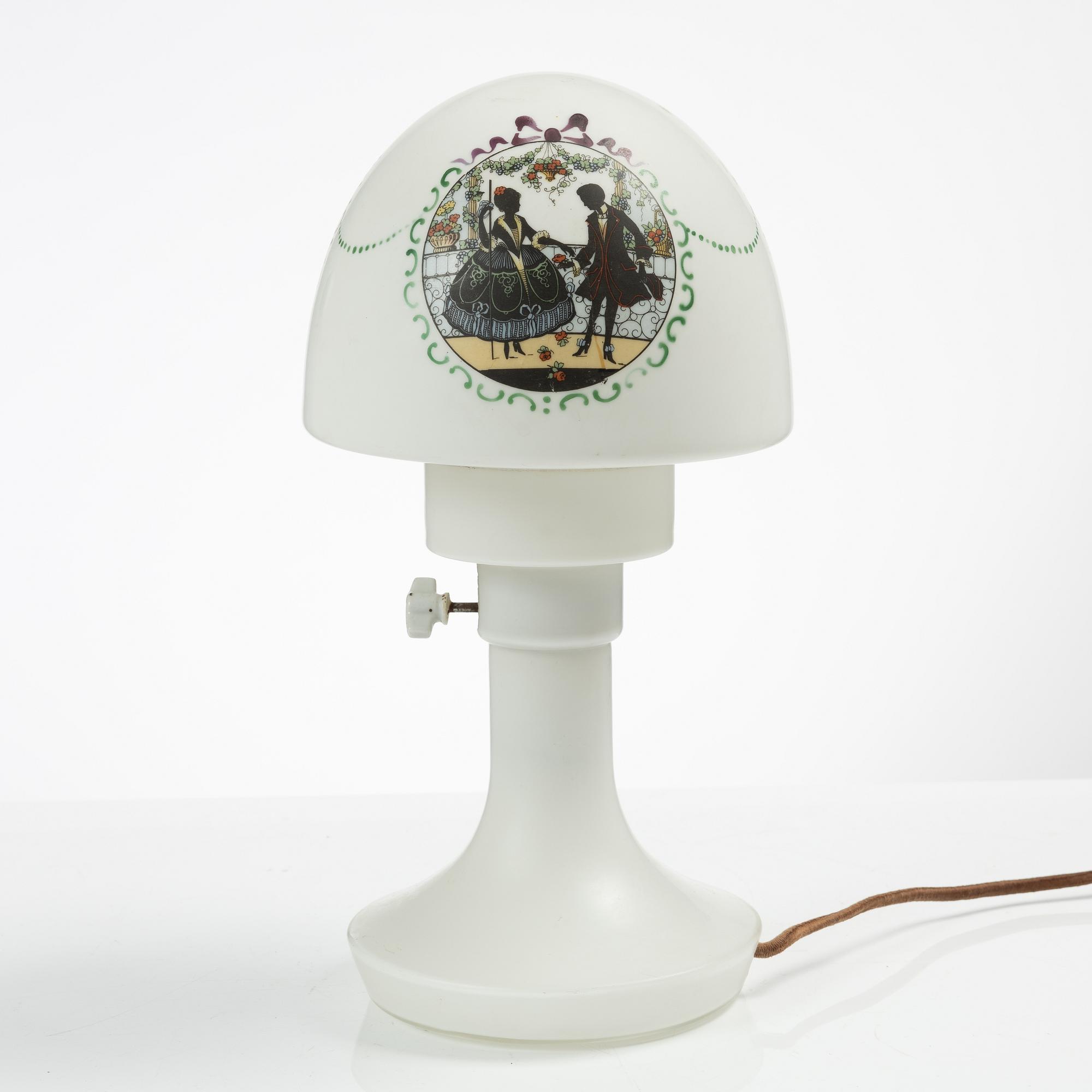 Bordslampa, 1900-talets första hälft.