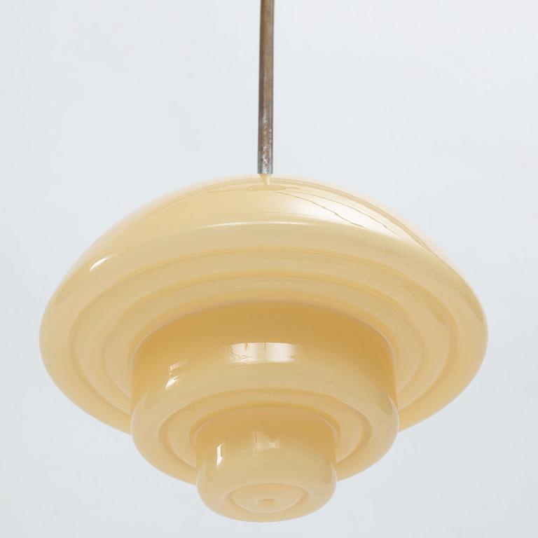 Ceiling lamp, functionalist style, first half of the 20th century.