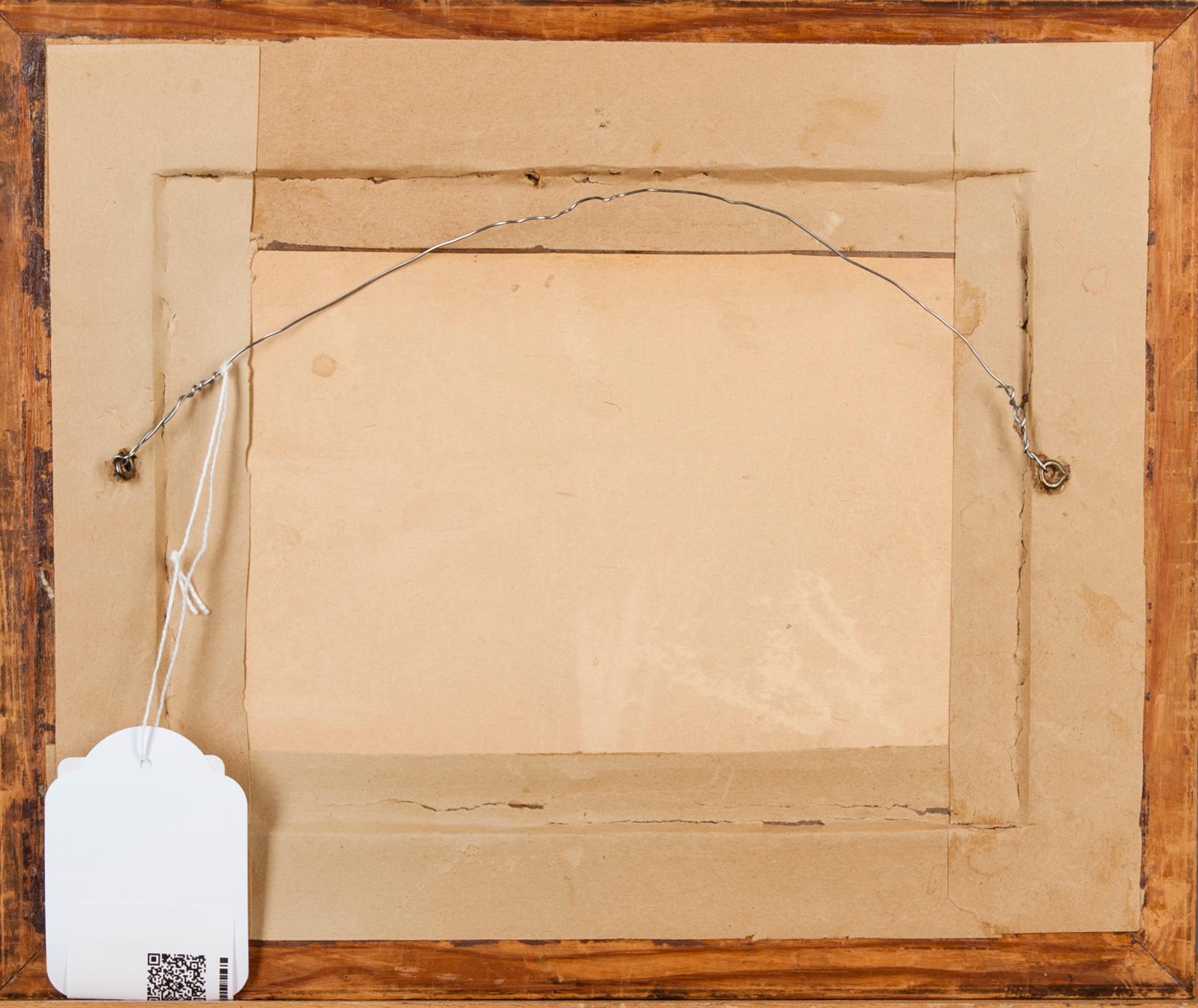 OKÄND KONSTNÄR, handmålad etsning, signerad, tidigt 1900-tal.