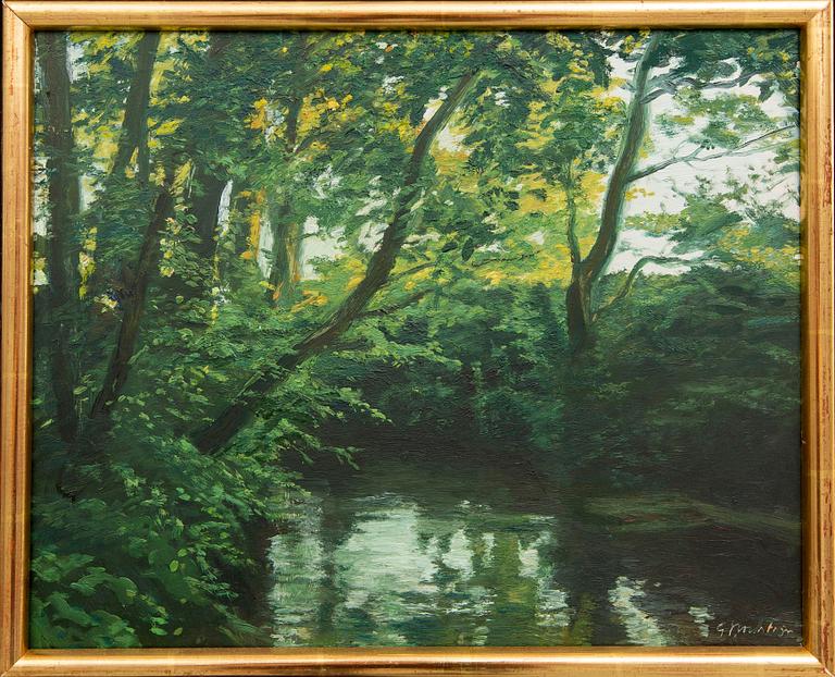 Gerhard Nordström, oil on panel, signed.